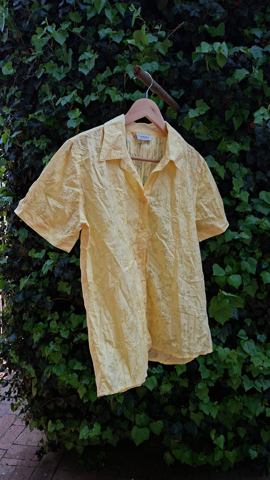 Canda Yellow Sheer Blouse