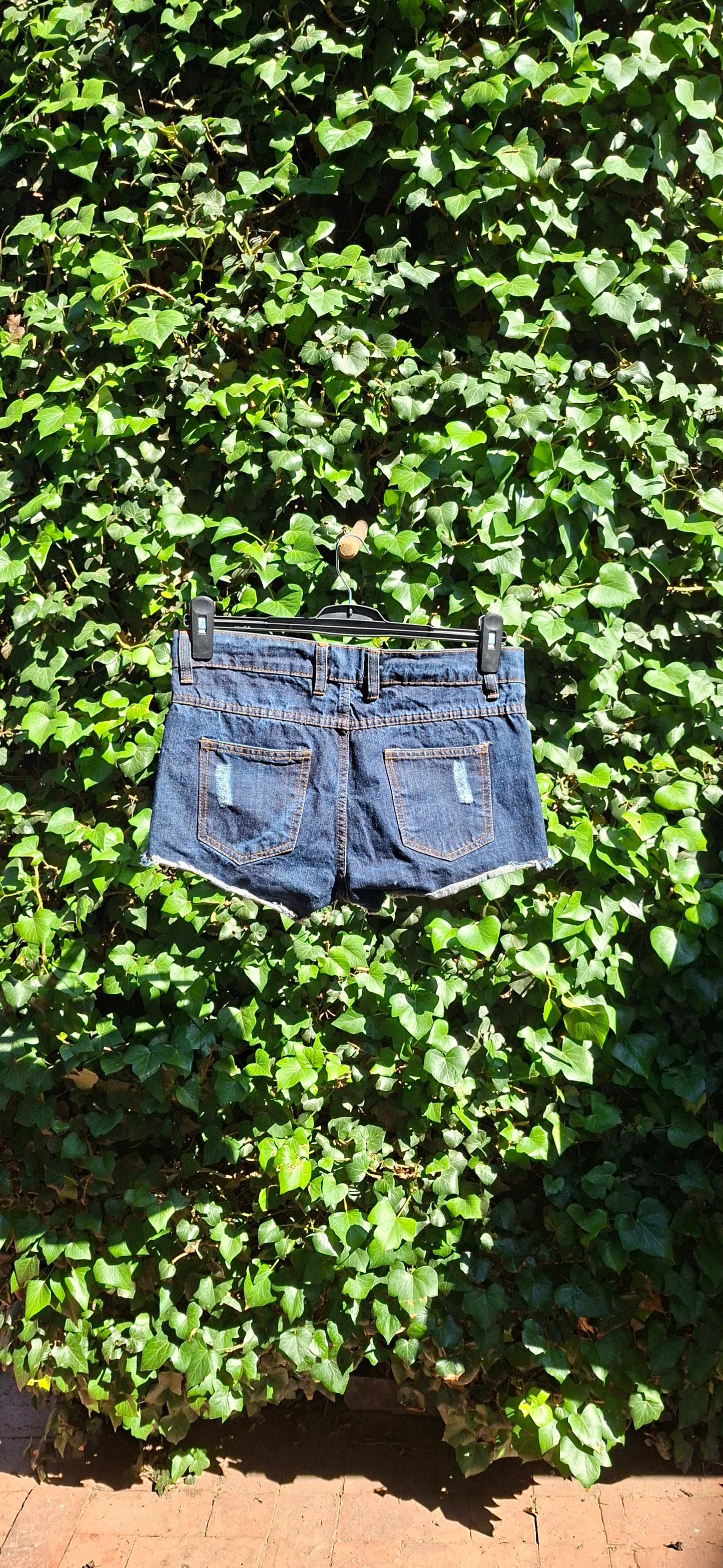 Dark Denim Wash Shorts