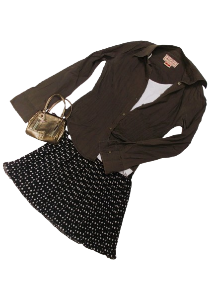 Black Polka Dot skirt