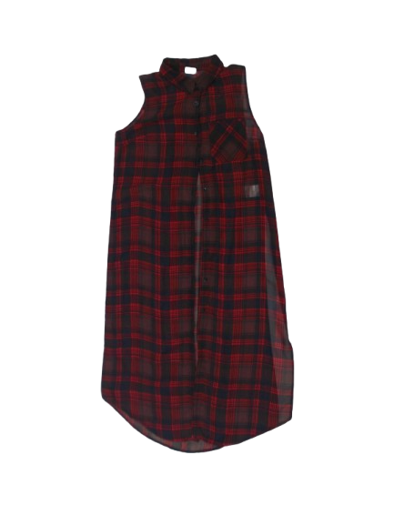 Red & Black Checkered Cover-Up