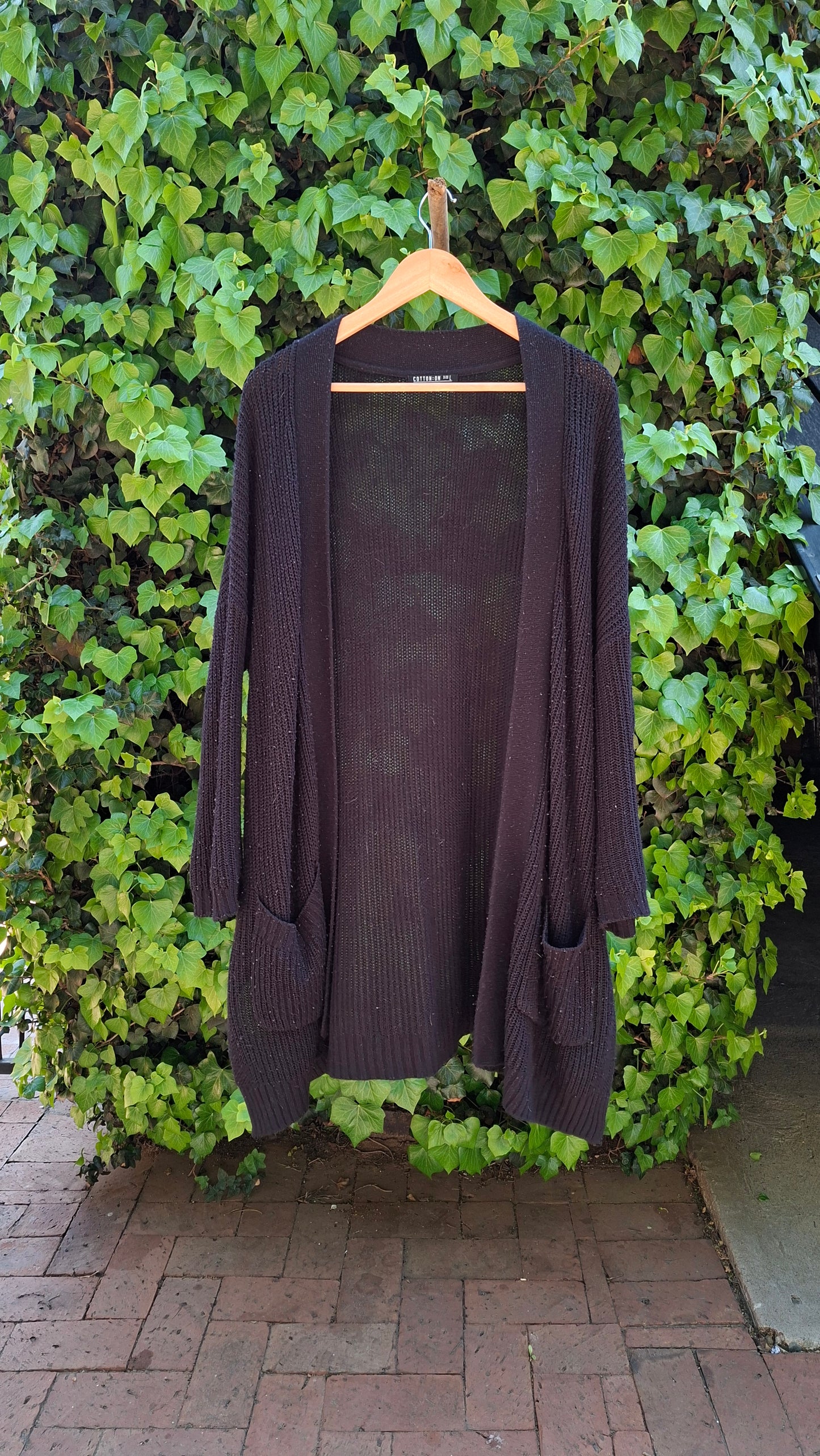 Black Knitted Cardigan