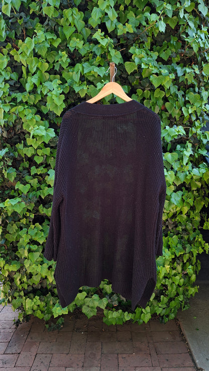 Black Knitted Cardigan