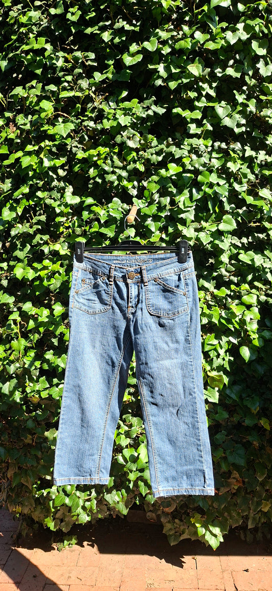 Blue Denim Capri's