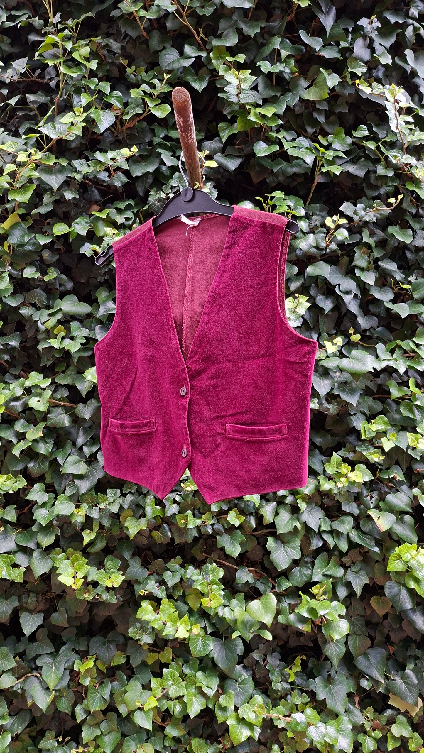 Velvet Maroon Vest