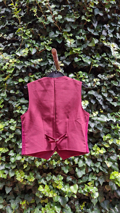 Velvet Maroon Vest