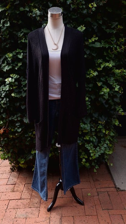Black Knitted Cardigan