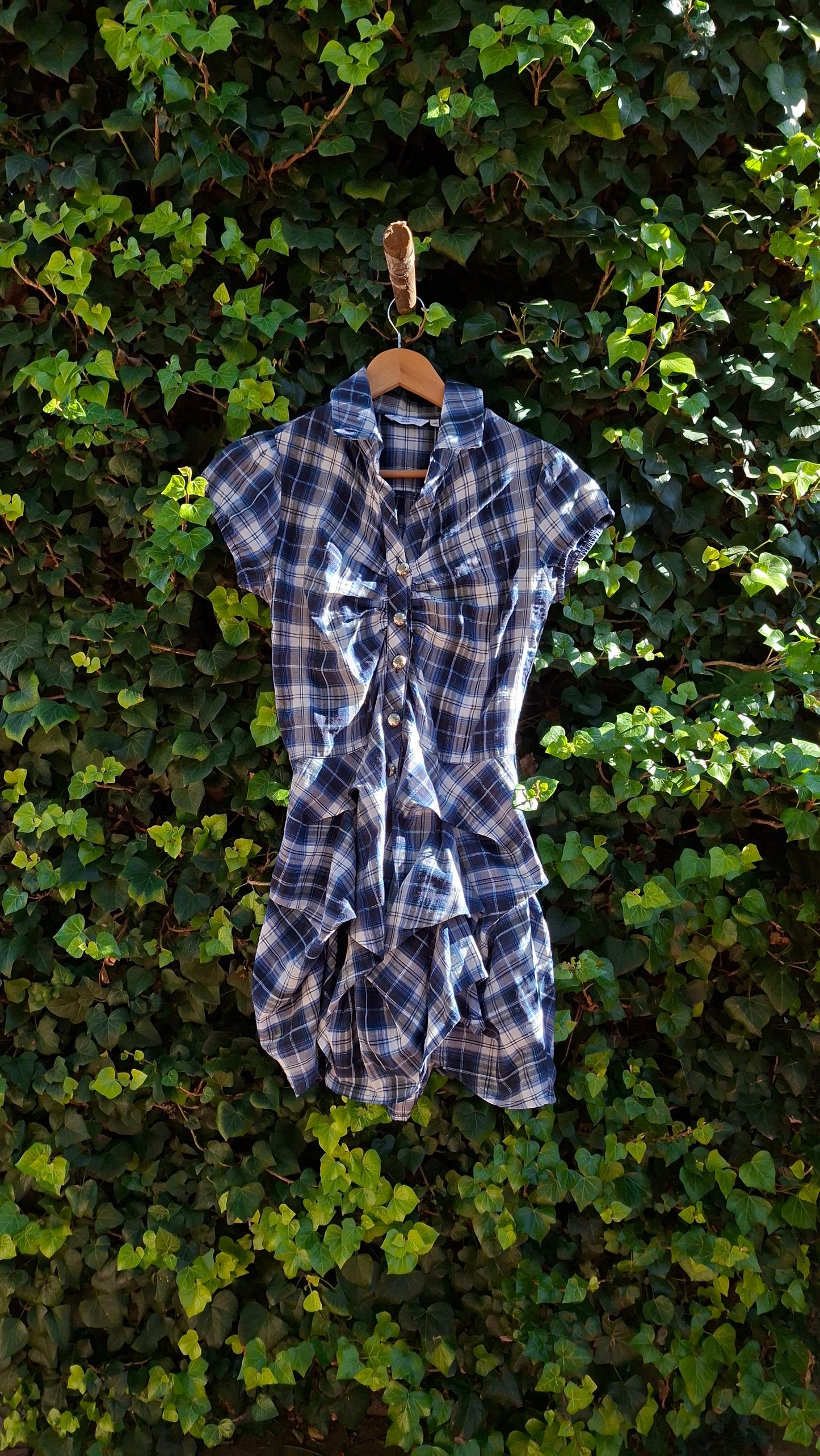 New Look - Blue Checkered Dress