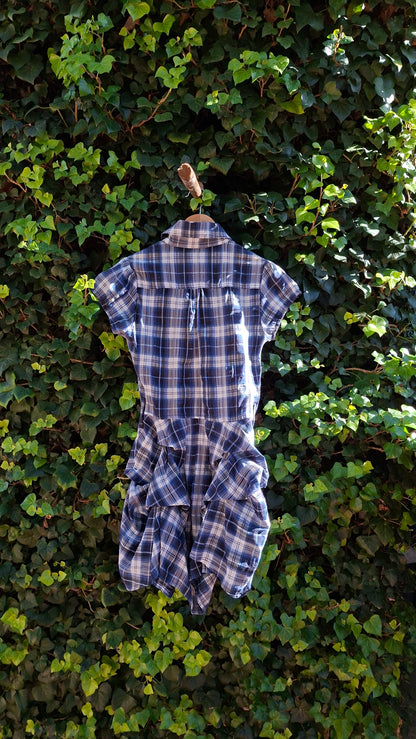 New Look - Blue Checkered Dress