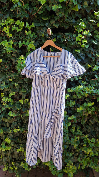 River Island - Blue & White Striped Dress