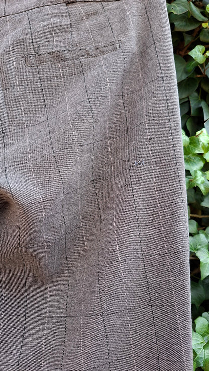Brown Patterned Pants