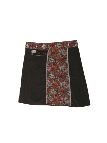 Tony - Floral Brown Adjustable Skirt