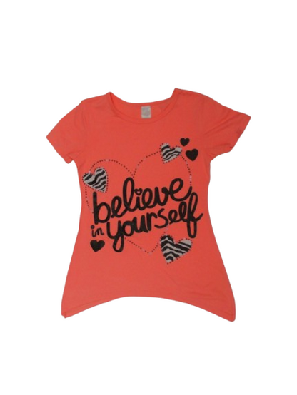 Orange Believe In Yourself Tee