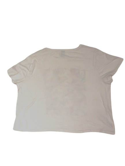 White Box Tee with Floral Print
