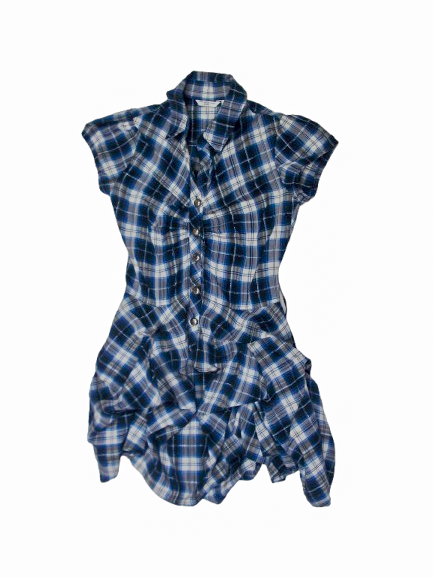 New Look - Blue Checkered Dress