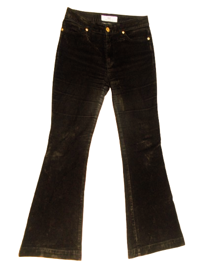 Shaft - Brown Flared Suede Jeans
