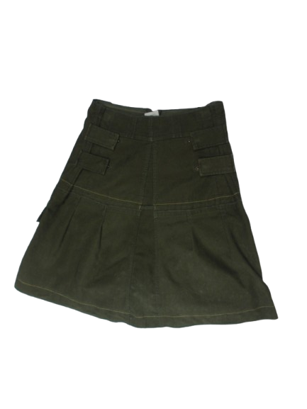 Green Corduroy Skirt