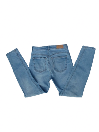 Pull and Bear-Light Denim Skinny Jeans