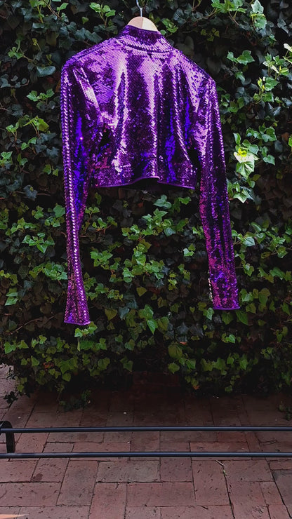 Rabanne X H&M Purple Sequin Jacket
