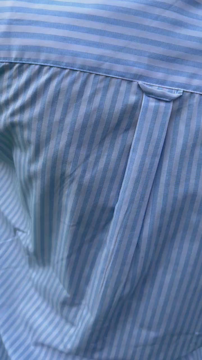 Chicer Blue & White Striped Shirt