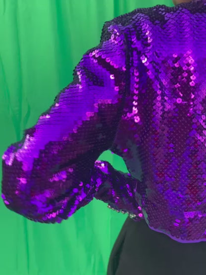 Rabanne X H&M Purple Sequin Jacket