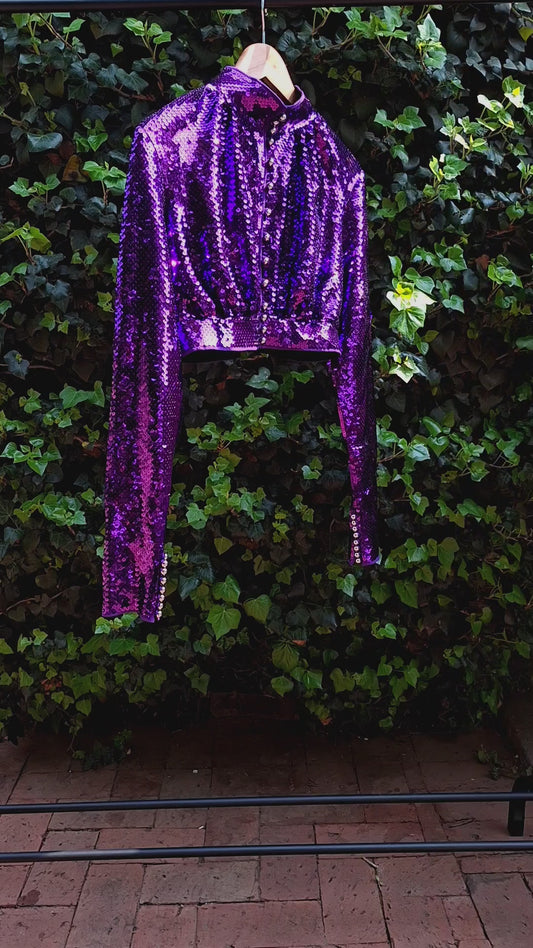 Rabanne X H&M Purple Sequin Jacket