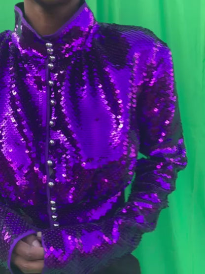 Rabanne X H&M Purple Sequin Jacket
